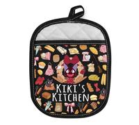 MEIKIUP Kiki and Jiji Oven Mitts Anime Movie Gifts Kiki's Kitchen Baking Gloves Oven Pads Japanese Manga Gift for Anime Lovers (Kiki Holder)