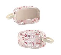 MEIKIUP Las Vegas Bachelorette Clear Makeup Bag Las Vegas Trip Gift Las Vegas Souvenirs Gift Just Lucky Clear Toiletry Bag, Lucky CMB, 现代
