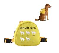 MEIKIUP Maremma Tricks Dog Backpack Pet Carrier Backpack Outdoor Harness Treat Pouch Maremma Tricks Gift (Maremma DB)