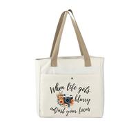 MEIKIUP Photographer Tote Bag when Life gets Blurry Adjust Your Focus Photography Lover Gift Camera Tote Bag Inspirational Gift (Photographer TOTE-UK)