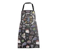 MEIKIUP Rat Kitchen Apron with Pockets Little Chef Aprons I Don't Want to Cook Anymore I Want to Die Mouse Cooking Apron (Cartoon Rat Apron-UK)