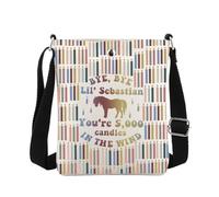MEIKIUP Recreation TV Show Crossbody Bag Parks & Rec Comedy Gift for Office Fan Bye Bye Lil Sebastian Rec TV Fandom Merchandise (Parks TV Crossbody-UK)