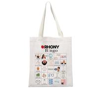 MEIKIUP RHONY Inspired Gift RHONY Tote Bag Real Housewives Gift Reality TV Show Lover Merchandise, Rhony Tb, One Size, Unisex-adult