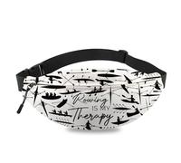 MEIKIUP Rowing Waist Bag Crew Coach Team Gift Rowing Is My Therapy Gift Masters Rowers Crossbody Bag, Rowing WB, Modern