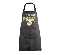 MEIKIUP Sarcastic Apron Here for Deviled Eggs & Family Drama Funny Cooking Apron Humor Gifts Kitchen Bib Apron with Pockets (Deviled Eggs-UK)