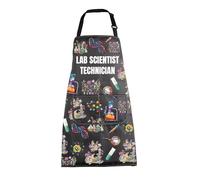 MEIKIUP Science Apron Chemistry Science Gifts Funny Lab Technician Apron Never Trust an Atom Aprons Science Lover Gifts (Lab Technician Apron-UK)