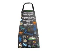 MEIKIUP Scottish Apron Scotland Souvenir Gifts Scottish Highlander Apron Edinburgh Themed Gifts Scotland Blessing Cooking Apron (Scotland Apron-UK)