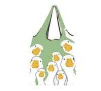 MEIKIUP Silly Goose Reusable Grocery Bag Silly Gag Gifts for Goose Duck Lovers Cute Goose Foldable Shopping Tote Bag for Hunter (Goose F-Bag-UK)