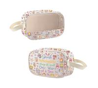 MEIKIUP SLP Gift Speech Therapy Clear Makeup Bag Speech Pathologists Change The World One World At a Time, Speech CMB