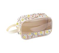 MEIKIUP Softball Clear Bag Softball Gifts for Women Makeup Bag Softball Lover Gifts Just a Girl Who Loves Softball Cosmetic Bag (Softball Clear Bag-UK)