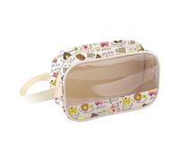 MEIKIUP Softball Mom Clear Makeup Bag Softball Lover Gift I'm A Hot Mess Always Stressed and Proudly a Softball Mama Gift (Softball Mom Clear Bag-UK)