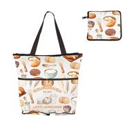 MEIKIUP Sourdough Baker Foldable Bag Sourdough Bread Lover Gift Sourdough Is My Love Language, Sourdough Fb, One Size
