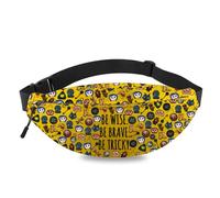 MEIKIUP Thriller Fantasy Cartoon Movie Inspired Gift Be Wise Be Brave Be Tricky Crossbody Bag Horror Movie Fans Gift, Wise WB, Modern