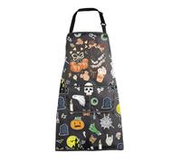 MEIKIUP Tis' The Season Fall apron Cartoon Mouse gifts Spooky Season Apron Pumpkins Apron for Women Men halloween kitchen apron (Fall Season Apron-UK)