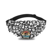 MEIKIUP Track Cycling Waist Bag Bicycle Lover Gift Biking Themed Merchandise Track Cycling Is My Therapy Gift, Cycling WB, Modern