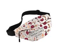 MEIKIUP Video Gamer Gift Black Bird and Raven Fanny Packs Electronic Game Merch D D Player Supplies Bag Wild Bird Watching Gift (Raven WB-UK)