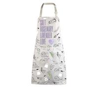 MEIKIUP Witch Kitchen Apron Witchy Gifts Salt Rosemary Lavender Love Apron Magic Spell Gifts Witchy Magic TV Show Inspired Gift (Salt Rosemary Apron-UK)