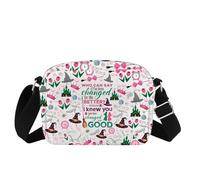 MEIKIUP Witch Musical Inspired Crossbody Bag Changed for Good Gift for Wizard Movie Fans Witchcraft Gift Glinda and Elphaba Bag (Good HB-UK)