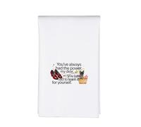 MEIKIUP Wizard Oz Gifts You Always Had the Power My Dear Towels for Kitchen Gift Movie Inspired Gift for Fans Movie Lover Towel (W-Oz Movie Towel-UK)