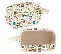 MEIKIUP Writer Bag Cool Gifts for Writers Women Writing Clear Makeup Bag Future Author Gifts Cosmetic Bag Novelist Editor Gifts (Writer Clear Bag-UK)