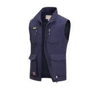 MeiLayM Men's Outdoor Summer Lightweight Multi-pockets Vest Men Breathable Quick Dry Photography Waistcoat Top Utility Vest Plus Size for Work Traveling Fishing Hunting Photography Camping