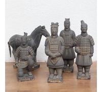 MEILEWLE Authentic Terracotta Warriors Handmade Clay Statue - Imported from Xi'an, China - Perfect for Home or Office Decor for History Lovers - 8 inches Tall (8in-05)