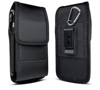 Meilib Holster for Samsung Galaxy S23+ Plus, S22+, S21+, S20+, S10+S9+, Nylon Cell Phone Belt Holder Case with Belt Clip, ID Card Slot Carrying Pouch Cover (Fits with Otterbox Commuter Case)