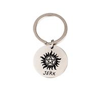 Meiligo Couples Gift Supernatural Inspired Keychain Jerk and Key Chain, One Size, edelstahl, steel
