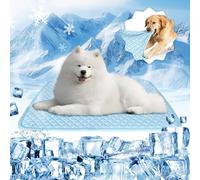 MeiLiMiYu Dog Cooling Mat Thicken Cooling Mat for Dogs Pet Self Cooling Pad Non-Slip Dog Cooling Bed for Indoor & Outdoor Car Seats (22 * 16in)