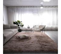 MEILIPA Rugs Living Room 150 x 340 cm Tie Dyed Plush Carpets Machine Washable for Kids Hallway Living Room, Brown