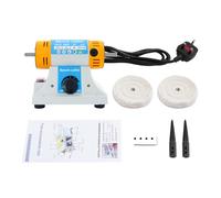 meiliwmlo 320W Adjustable Speed Polishing Machine Double-Head Polishing Machine with Cloth Wheels 2 Tapered Spindles 800-10000RPM 220V for Amber Metal Wood Plastic Jade Etc Grinding and Polishing