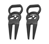 Meiliyizu 2Pcs Golfs Green Fork Tool Pitches Grooves Cleaner Zincs Alloy Ball Marker Divot Repair Tool Putting Green Fork Enduring Grooves Cleaner