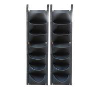 Meiliyizu 2Pieces Wall Mounted Planting Grow Bags Space Saving 7 Pocket Design Vertical Garden Plant Flower Container For Balcony Hanging Planter For Balcony