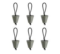Meiliyizu 6Pcs Kayak Scupper Plug Kit Rubber Scupper Plugs Canoe Boats Drain Holes Stopper Bung With Rope Stopper