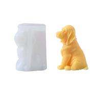 Meiliyizu Dog Shaped Silicone Mould, Dog Shaped Silicone Candle Molds Epoxy Resin Silicone Molds for Candle Soap Plaster Decorations, Plaster Silicone Molds, Labrador