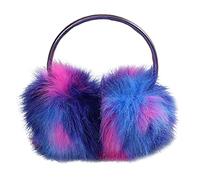 Meiliyizu Earmuff Multicolor, Soft Plush Earmuff Multicolor Ear Warmers Winter Ear Muffs for Women Girls Auroral Color Christmas-Purple