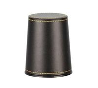 Meiliyizu PU Leather Dices Cup Fashion Simple Dices Shaker Cup Flannel Interior Quiet Shaker Cup Clubs Entertainment Dices Cup
