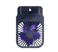 Meiliyizu Rechargeable 1200mAh Desktop Fan With Mounting Space Saving Wall Cooling Device For Dorms Bunk Bed Detachable Bedside