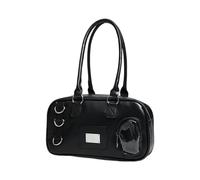 Meiliyizu Retro Women's Shoulder Bags Simple Ladies Commute Bags PU Leather Underarm Purse Large Capacity For School And Office Lightweight Preppy Handbag For Students