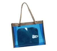 Meiliyizu Stylish Clear PVC Bag For Women Lightweight Beach Bag With Spacious Interior Shoulder Purse And Cosmetic Pouches Set Transparent