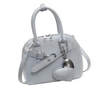 Meiliyizu Stylish PU Leather Shoulder Handbag Compact Women's Crossbody Bag With Pendant For Commuting Office Travel Accessories Crossbody Bag