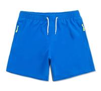 MEILONGER Boys Swimming Shorts Kids Stretch Quick-Dry Board Shorts with Mesh Liner & Secure Zipper Pockets(Lake Blue,18-20)