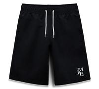 MEILONGER Boys Swimming Shorts Quick Dry Beach Board Trunks Swimwear Bathing Suits Size 6-7,8,10-12,14-16(Black,10-12)