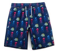 MEILONGER Boys Swimming Shorts Quick Dry Beach Board Trunks Swimwear Bathing Suits Size 6-7,8,10-12,14-16(Dark Blue(Conch),10-12)