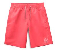 MEILONGER Boys Swimming Shorts Quick Dry Beach Board Trunks Swimwear Bathing Suits Size 6-7,8,10-12,14-16(Dark Red,10-12)