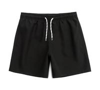 MEILONGER Boys Swimming Shorts with Liner Swim Trunks for Teen Qick Dry Board Shorts Kids 5-inch(Black,13-14)