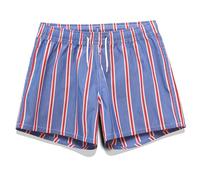 MEILONGER Girls Boys Shorts Swim Trunks Beach Board Shorts Kids Lightweight Casual Swimsuit Swimwear No Liner(Blue,8)