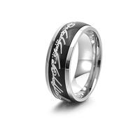 Meilord 8mm Glowing in The Dark The Lord of The Rings Ring for Men and Women Aurora Spinner Fidgety Anxiety Magic Ring Glow Ring Luminous Worry Anxious Rings,Size6-12, Metal