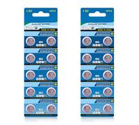 MEILVMEIJI 20/10Pack Long Lasting LR44 AG13 Button Cell Batteries Alkaline for Electronics Toy and Watch