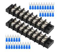 MEILVMEIJI 2PCS Double Row 2-12 Position Screw 12 Circuits Blocks 200v-450v For Electronic Circuit And Machinery